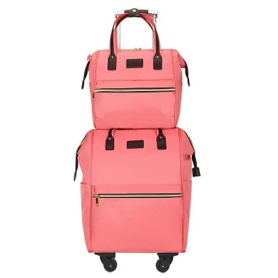 Rolling Cabin Luggage Set,Travel Suitcase Bag,Oxford Cloth Trolley Case,Nniversal Wheel Carry-On,