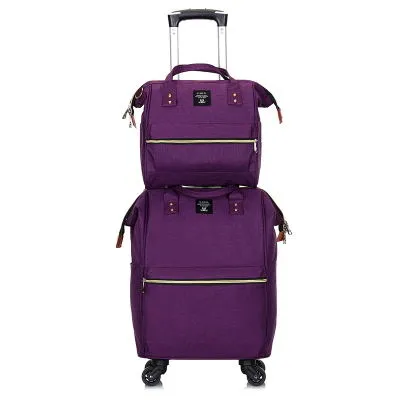 Rolling Cabin Luggage Set,Travel Suitcase Bag,Oxford Cloth Trolley Case,Nniversal Wheel Carry-On,