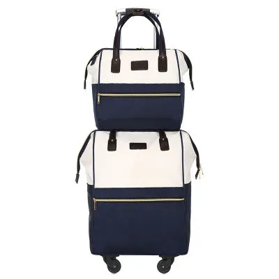 Rolling Cabin Luggage Set,Travel Suitcase Bag,Oxford Cloth Trolley Case,Nniversal Wheel Carry-On,