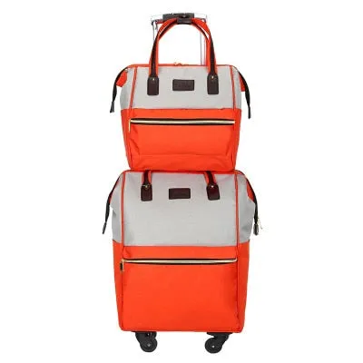 Rolling Cabin Luggage Set,Travel Suitcase Bag,Oxford Cloth Trolley Case,Nniversal Wheel Carry-On,