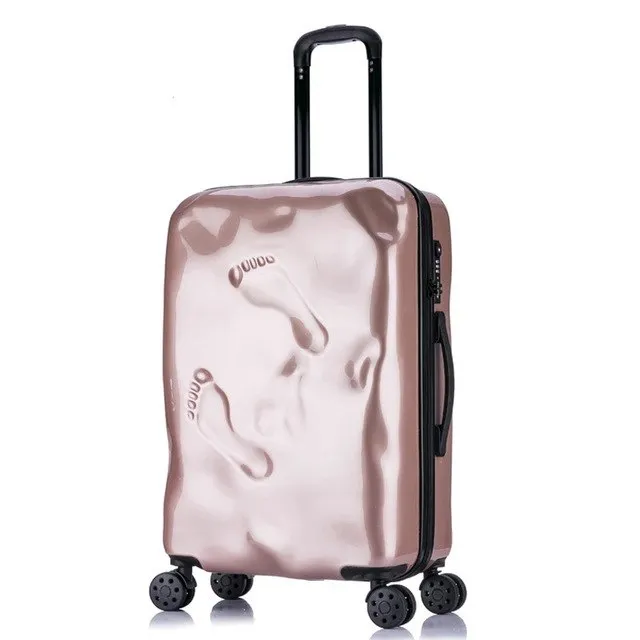 Rolling Spinner Luggage Travel Suitcase Women Trolley Case With Wheels 20Inch Boarding Carry On