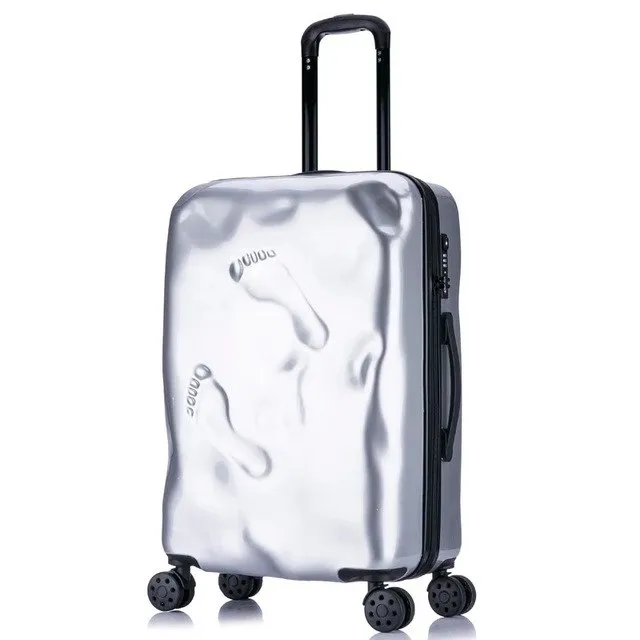 Rolling Spinner Luggage Travel Suitcase Women Trolley Case With Wheels 20Inch Boarding Carry On