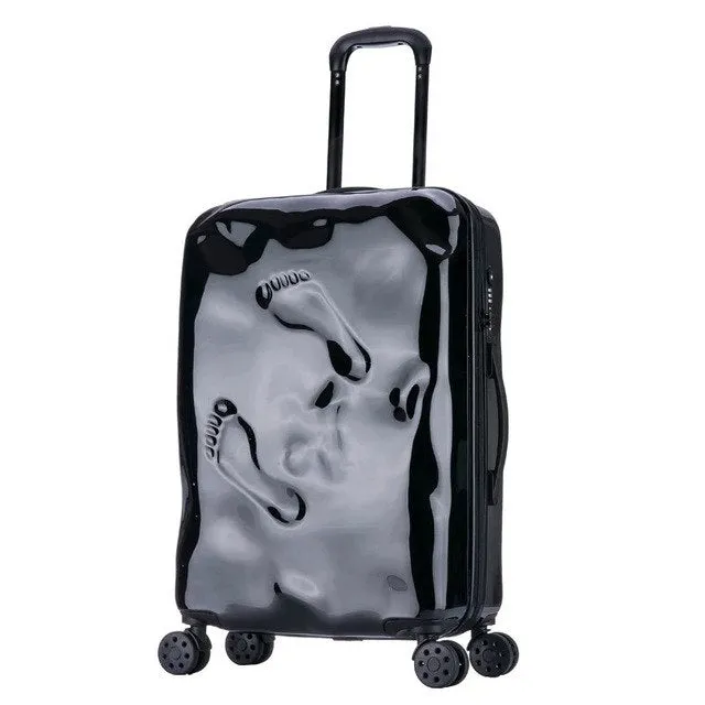 Rolling Spinner Luggage Travel Suitcase Women Trolley Case With Wheels 20Inch Boarding Carry On