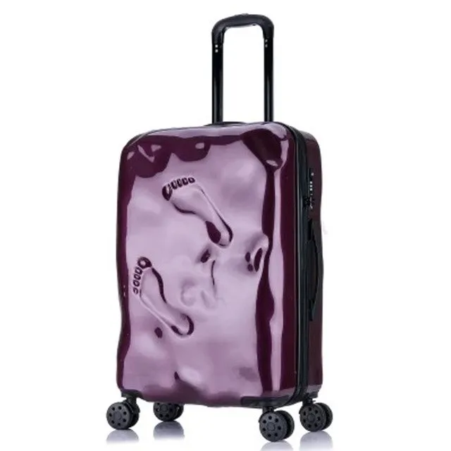 Rolling Spinner Luggage Travel Suitcase Women Trolley Case With Wheels 20Inch Boarding Carry On