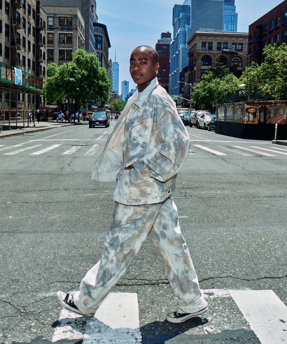 Roy Roger’s X Dave’s New York Collab Work Jacket - Grey Tie Dye