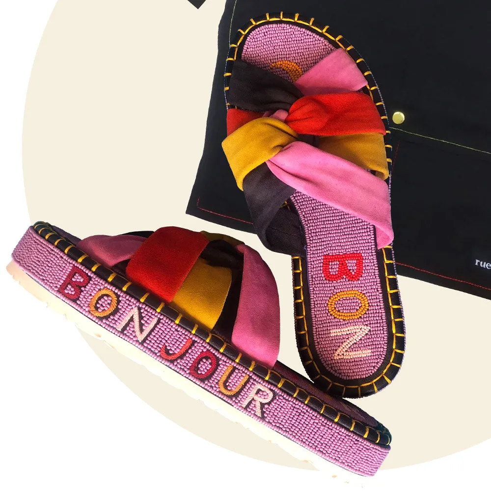    Rue de la Lune - Bonjour sandals - Fuschia