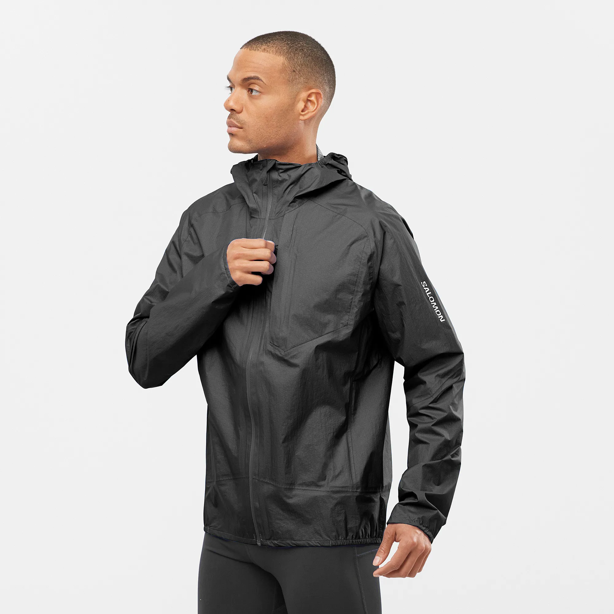 Salomon Men's Bonatti Waterproof Jacket Deep Black | Buy Salomon Men's Bonatti Waterproof Jacket Deep Black here | Out