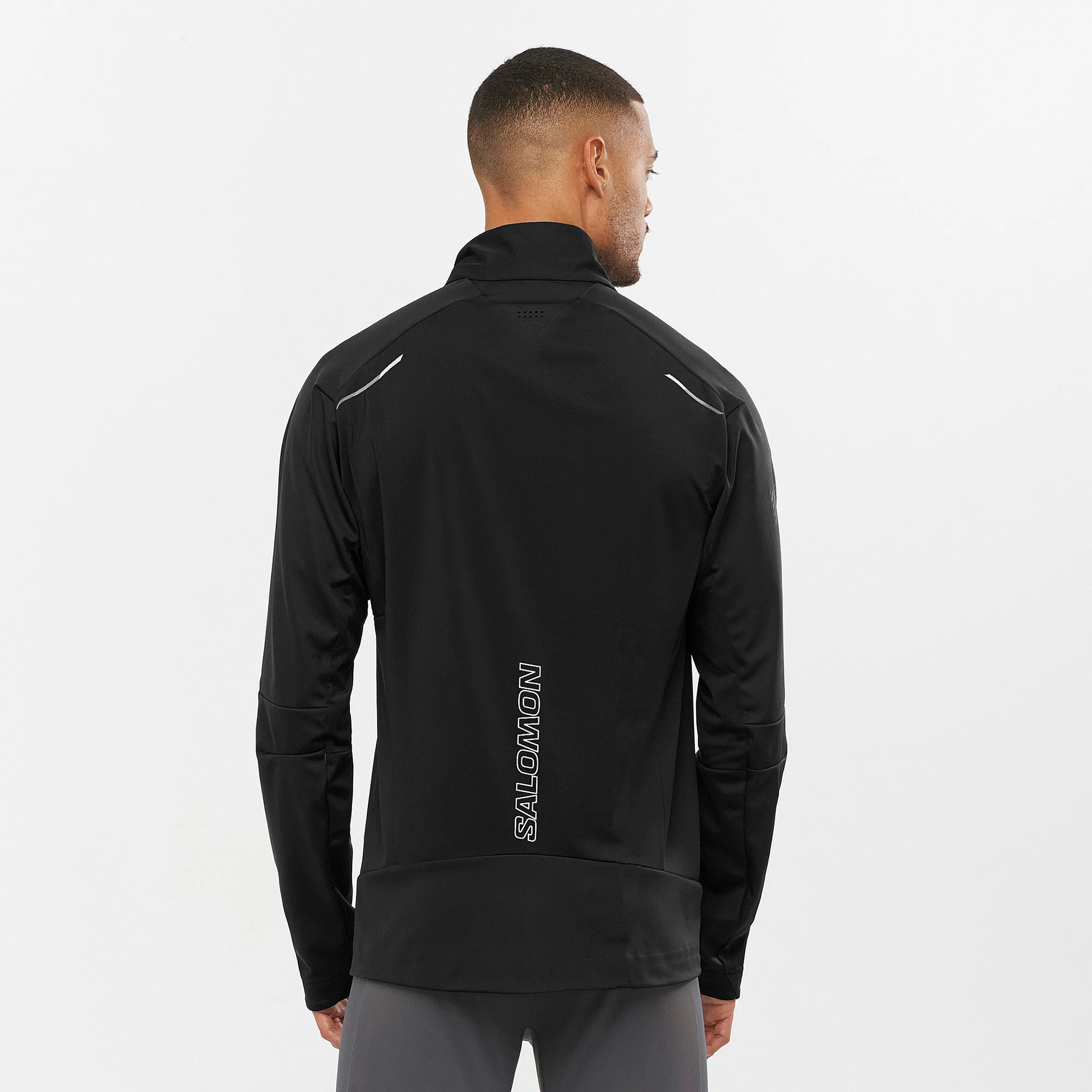 Salomon Men's GORE-TEX Infinium Windstopper Pro Jacket Deep Black | Buy Salomon Men's GORE-TEX Infinium Windstopper Pr