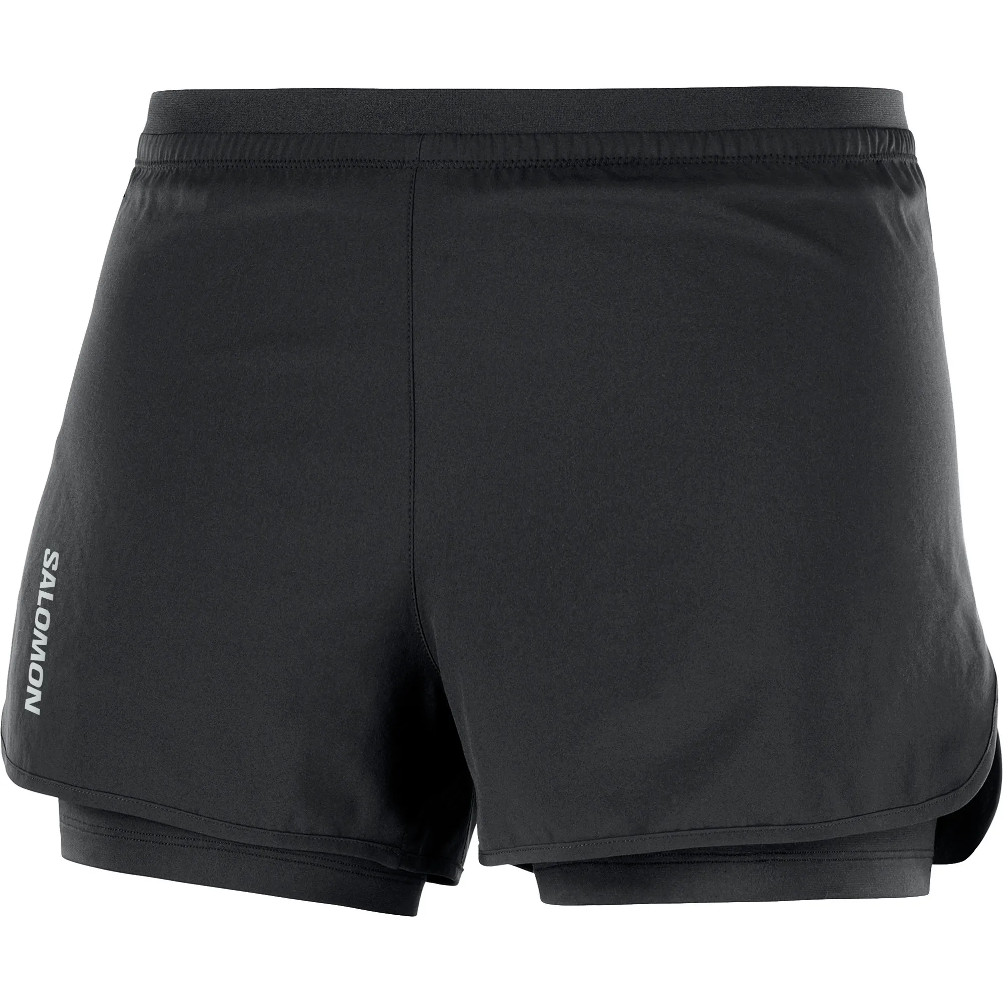 Salomon Women's Cross 2in1 Shorts Deep Black | Buy Salomon Women's Cross 2in1 Shorts Deep Black here | Outnorth