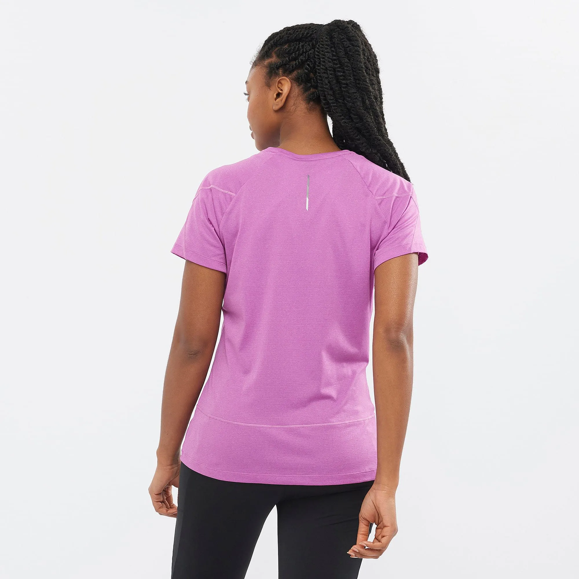 Salomon Women's Cross Run SS Tee Sparkling Grape/Heather | Buy Salomon Women's Cross Run SS Tee Sparkling Grape/Heathe