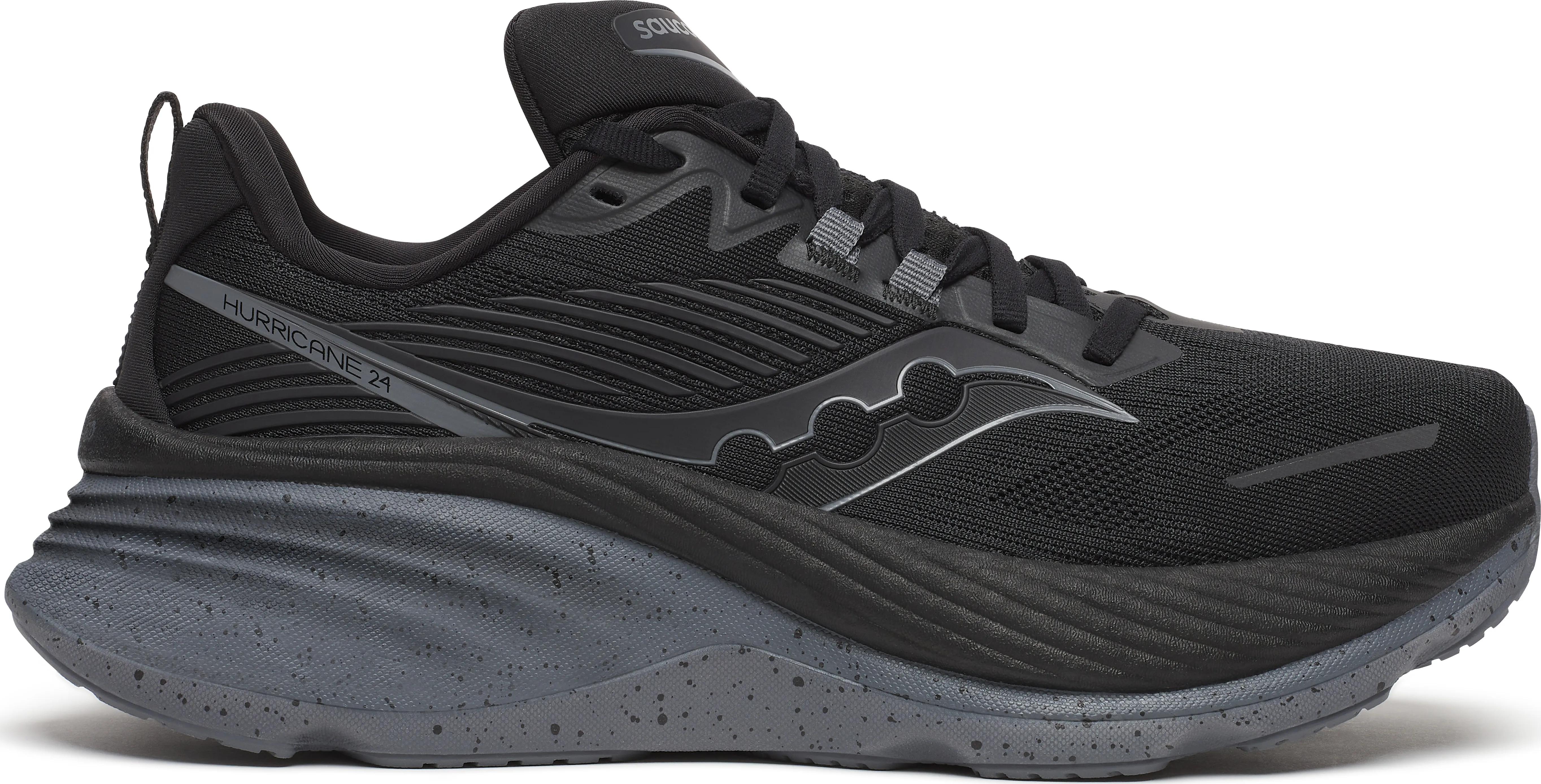 Saucony Women's Hurricane 24- Black/Shadow | Buy Saucony Women's Hurricane 24- Black/Shadow here | Outnorth