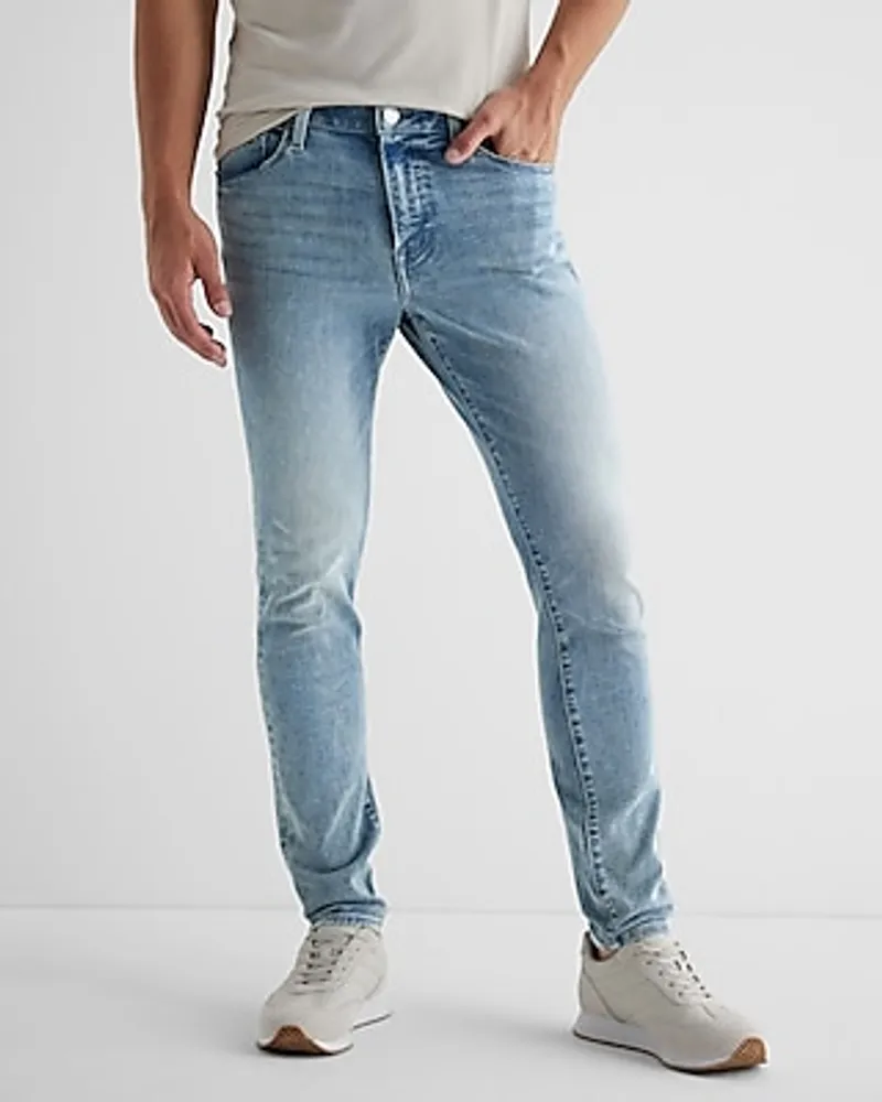 Skinny Light Wash Hyper Stretch Jeans