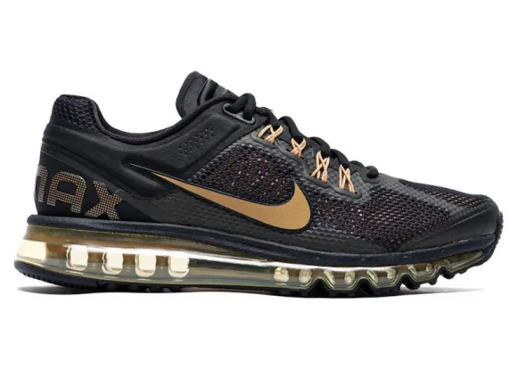 Sneakers Nike Air Max 2013 Black/ Metallic Gold-Flt Gold