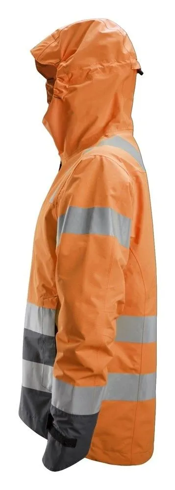 Snickers 1330 AllroundWork, High-Vis Waterproof Shell Jacket, Class 3