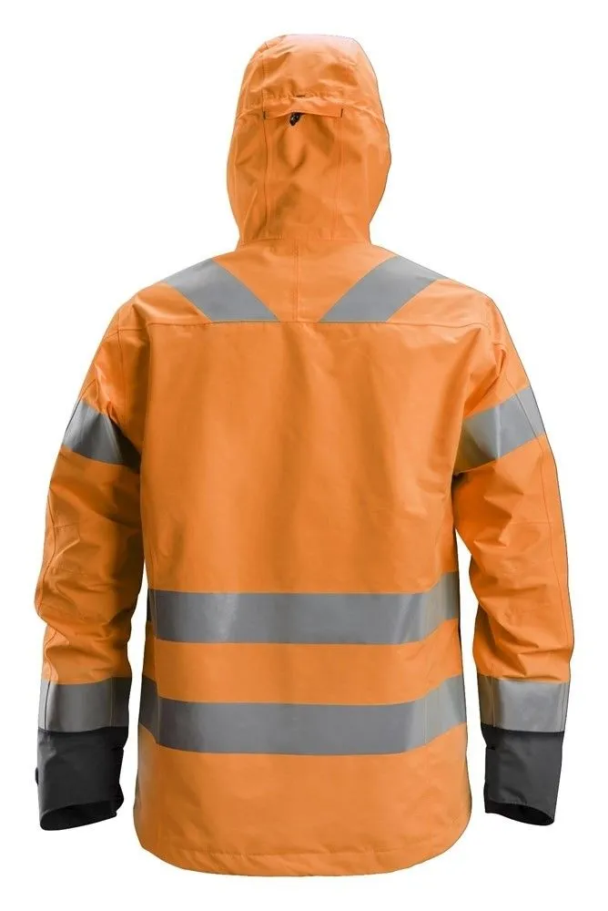 Snickers 1330 AllroundWork, High-Vis Waterproof Shell Jacket, Class 3