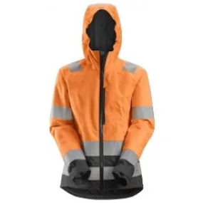 Snickers 1347 AllroundWork, Women's High-Vis Waterproof Shell Jacket, Class 2&