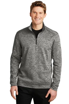 Sport-Tek PosiCharge Electric Heather Fleece 1/4-Zip Pullover ST226 Black Electric