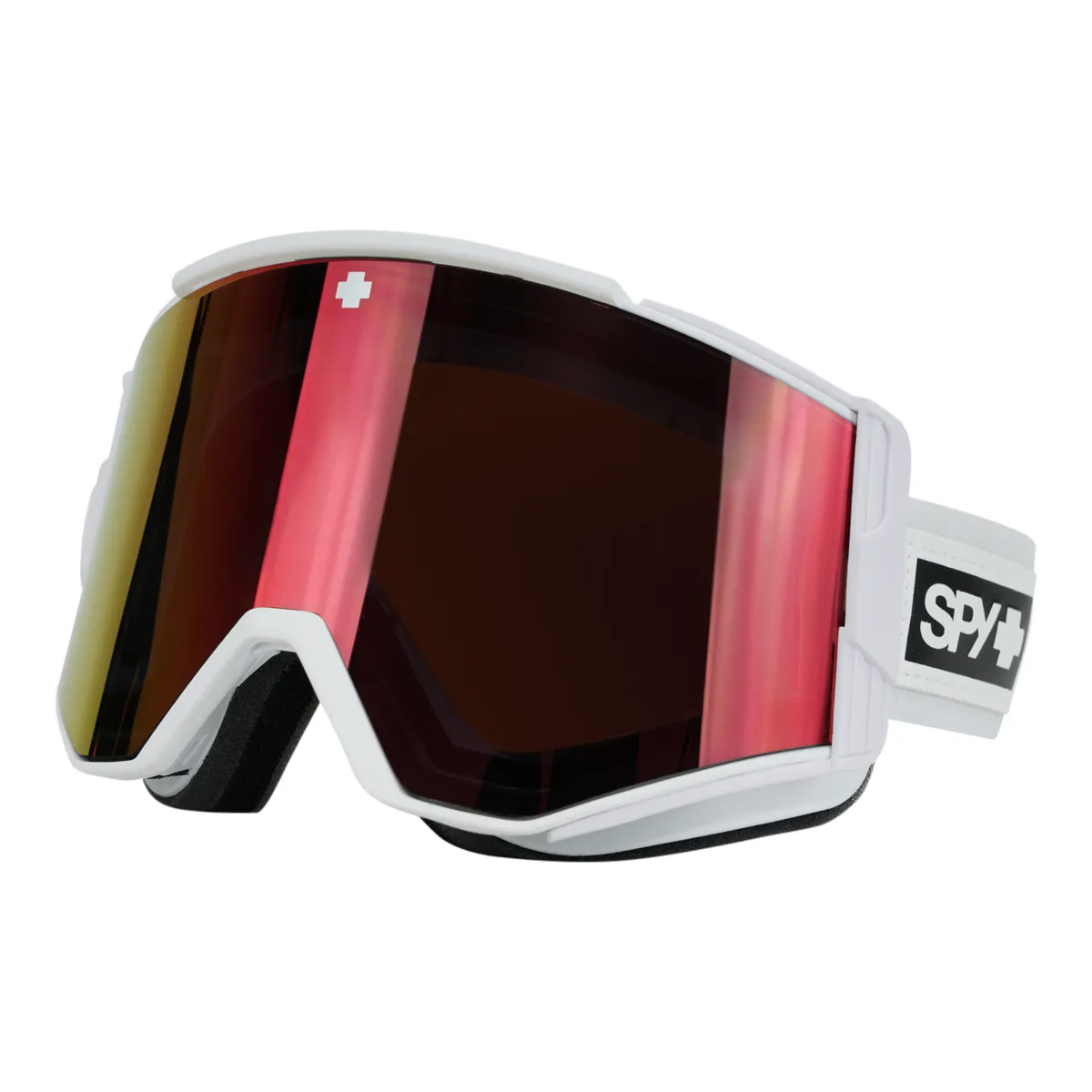 Spy Optics Ace Snow Goggles Essential White/Red Spectra/Happy Yellow