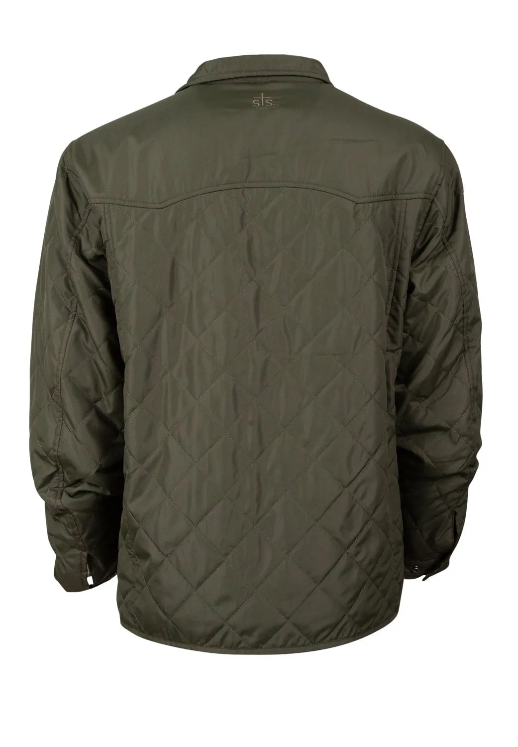 STS Ranchwear Mens Cassidy Olive 100% Polyester Softshell Jacket