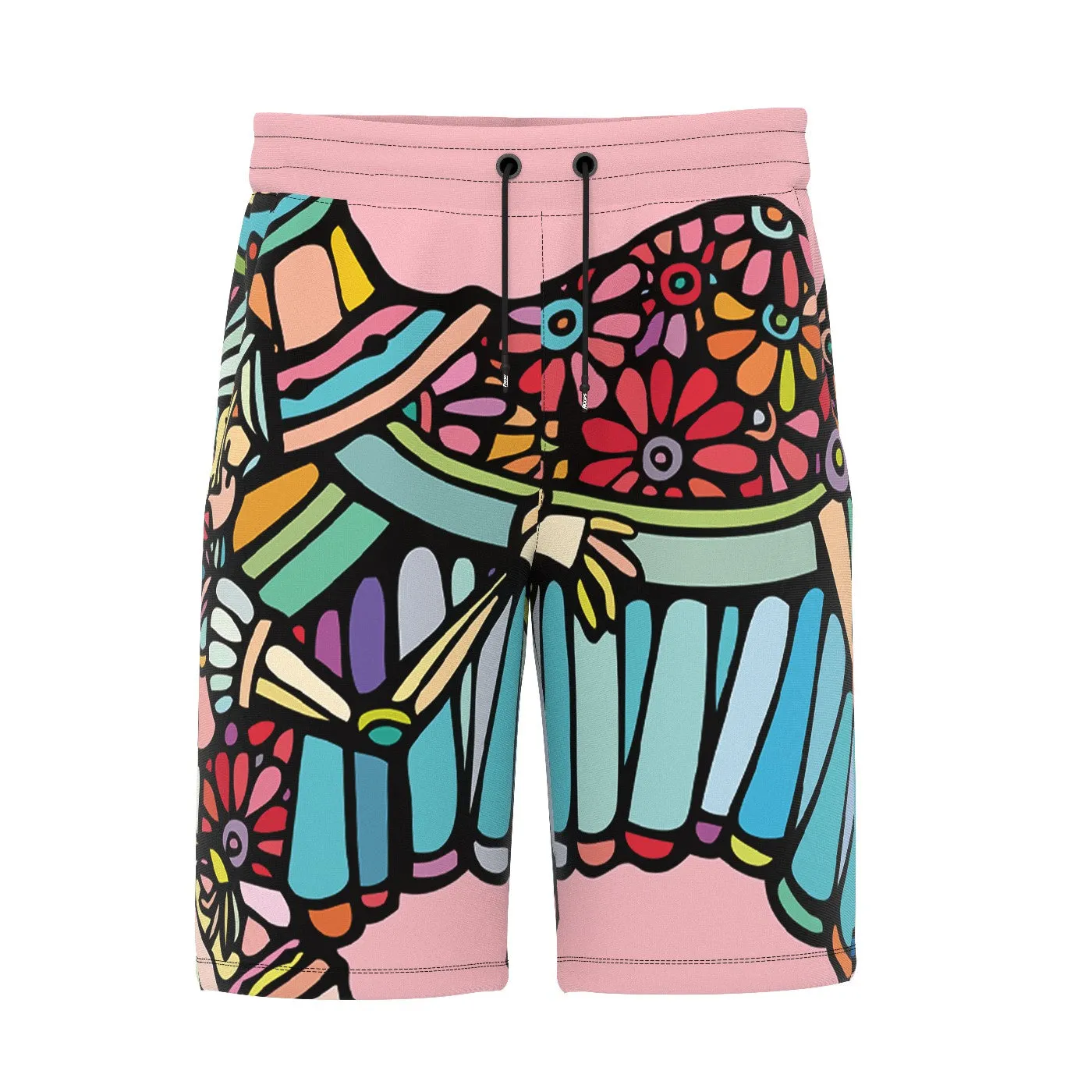 Swan Flowers Shorts