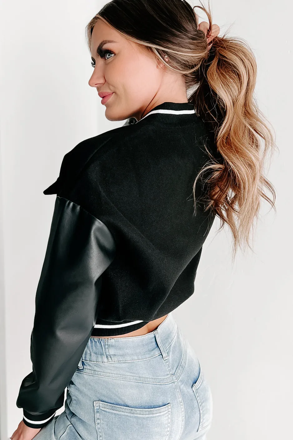 The Good Classic Mixed Media Jacket (Black)