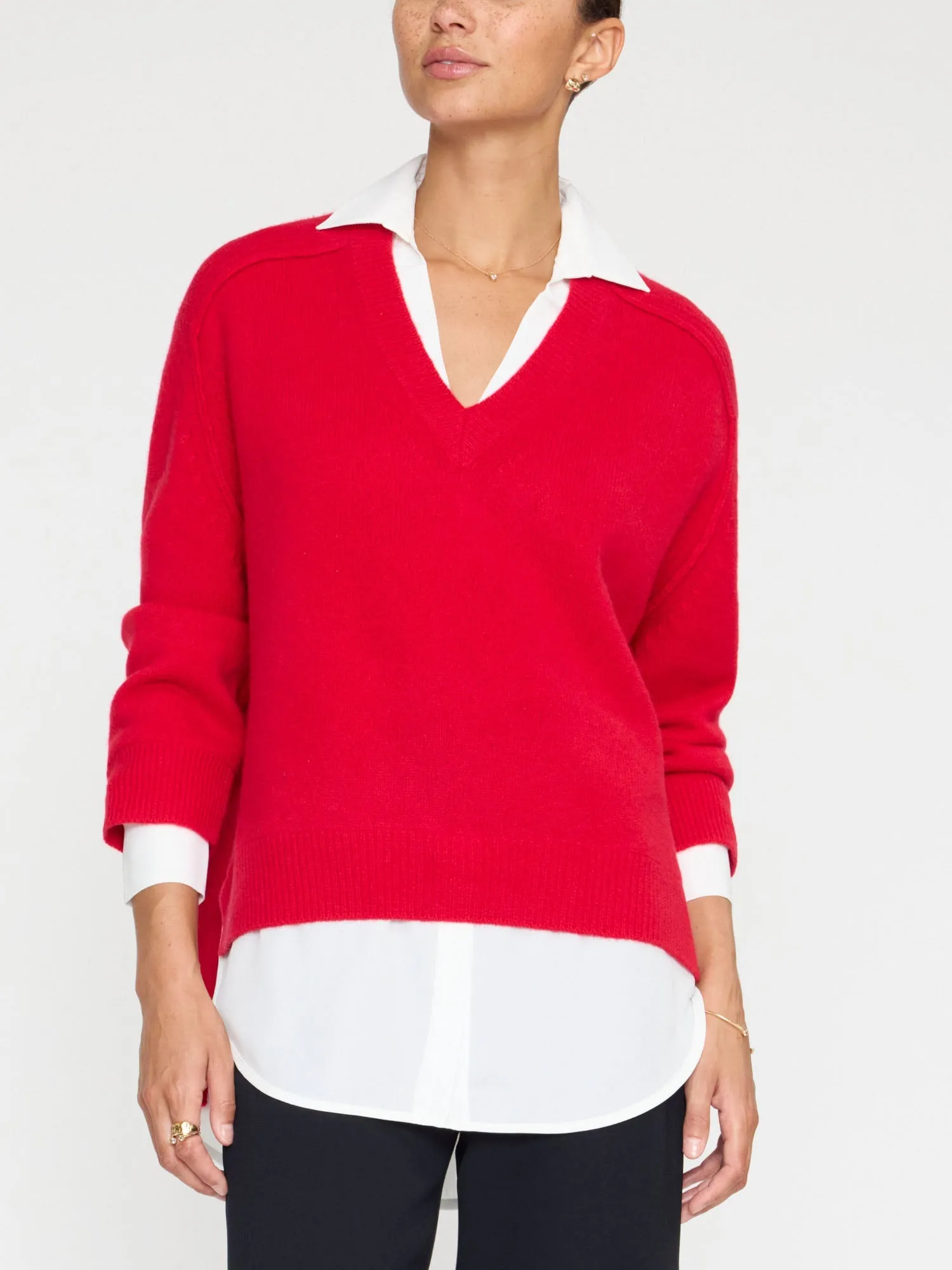 The Looker Layered V-Neck Pullover