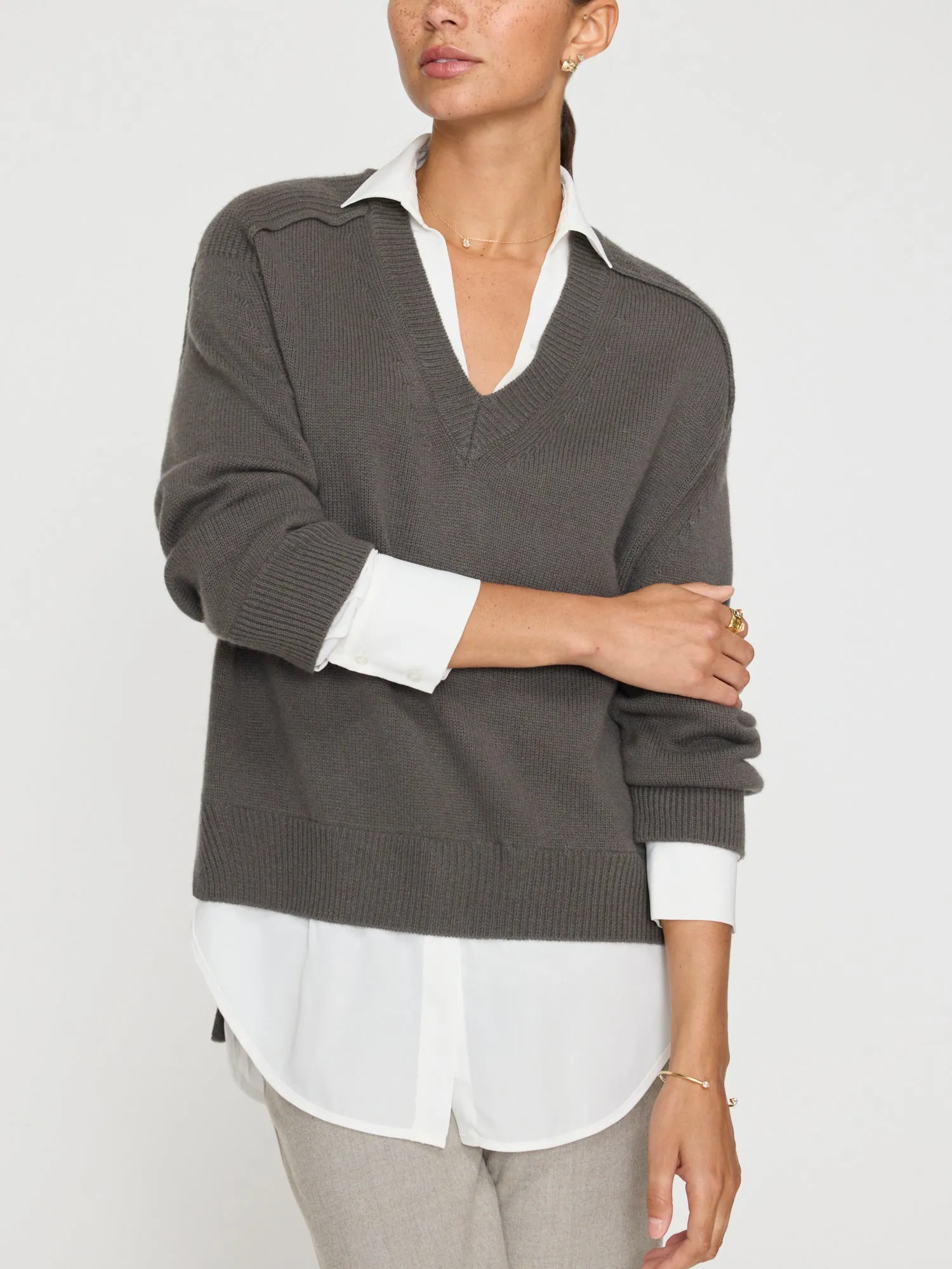 The Looker Layered V-Neck Pullover