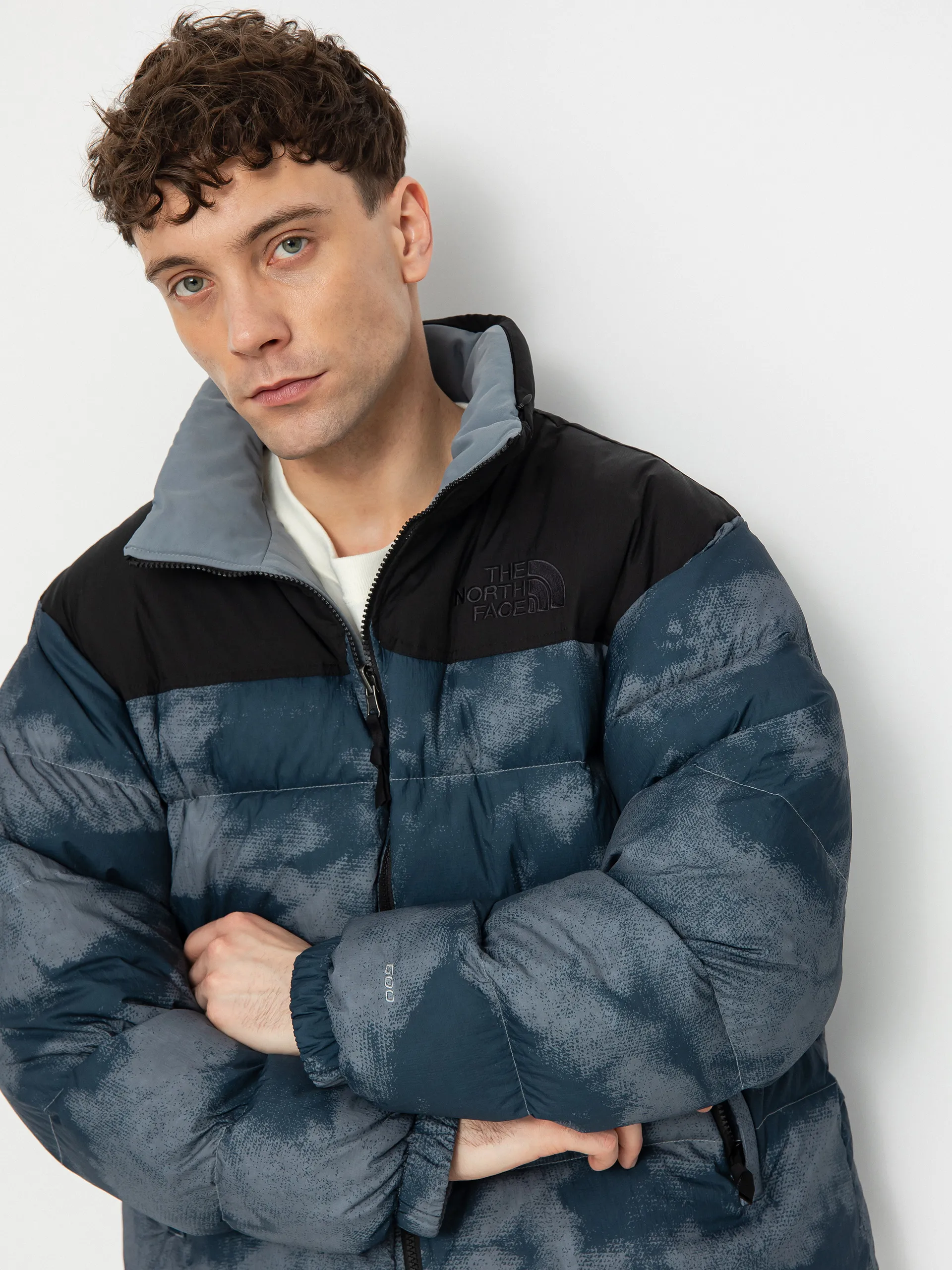 The North Face 92 Crinkle Rev Nuptse Jacket (blue dusk low-fi hi-tek)