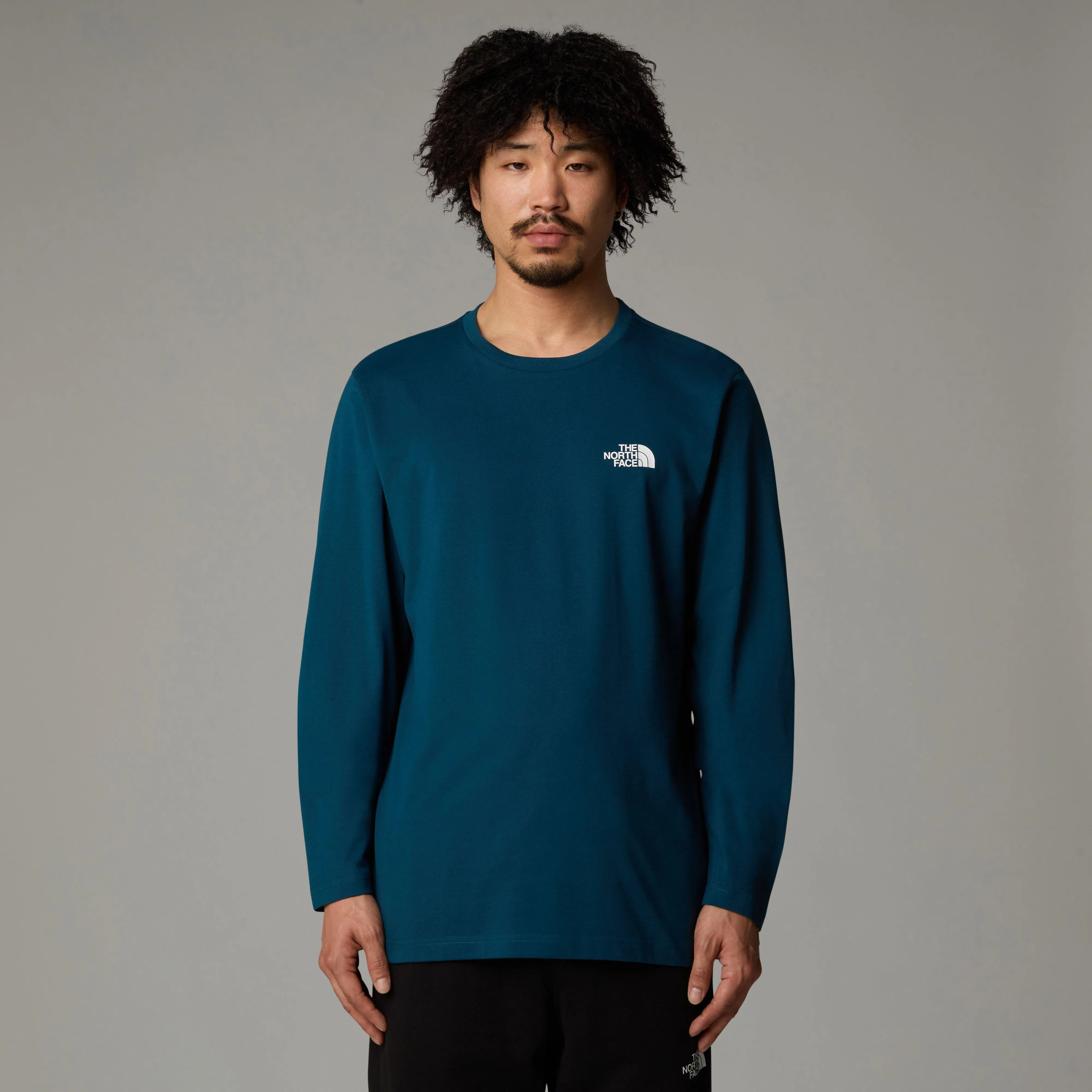 The North Face Men's Long-Sleeve Simple Dome T-Shirt - Navy | George Fisher