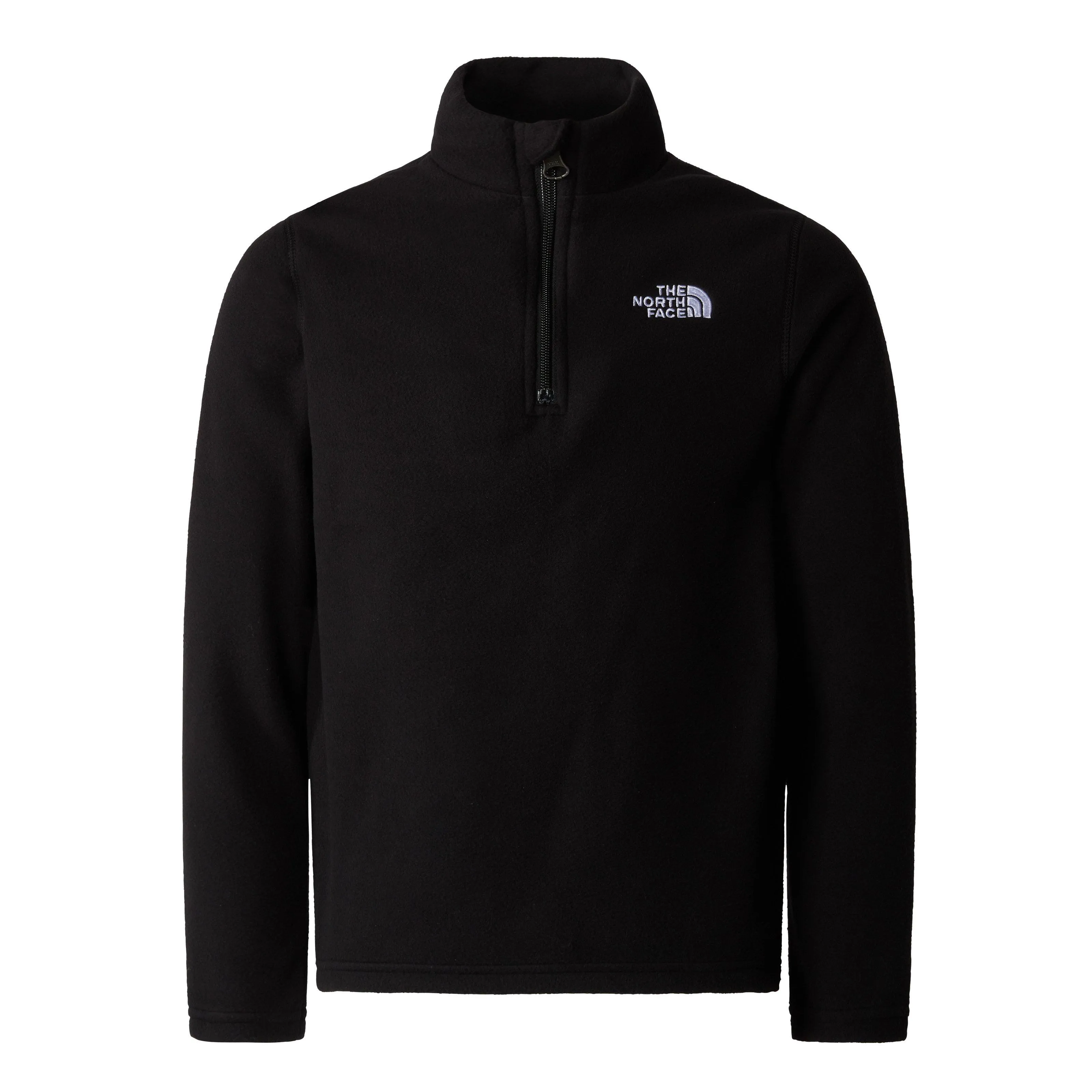 The North Face Teen's Glacier 1/4 Zip Fleece - Black | George Fisher