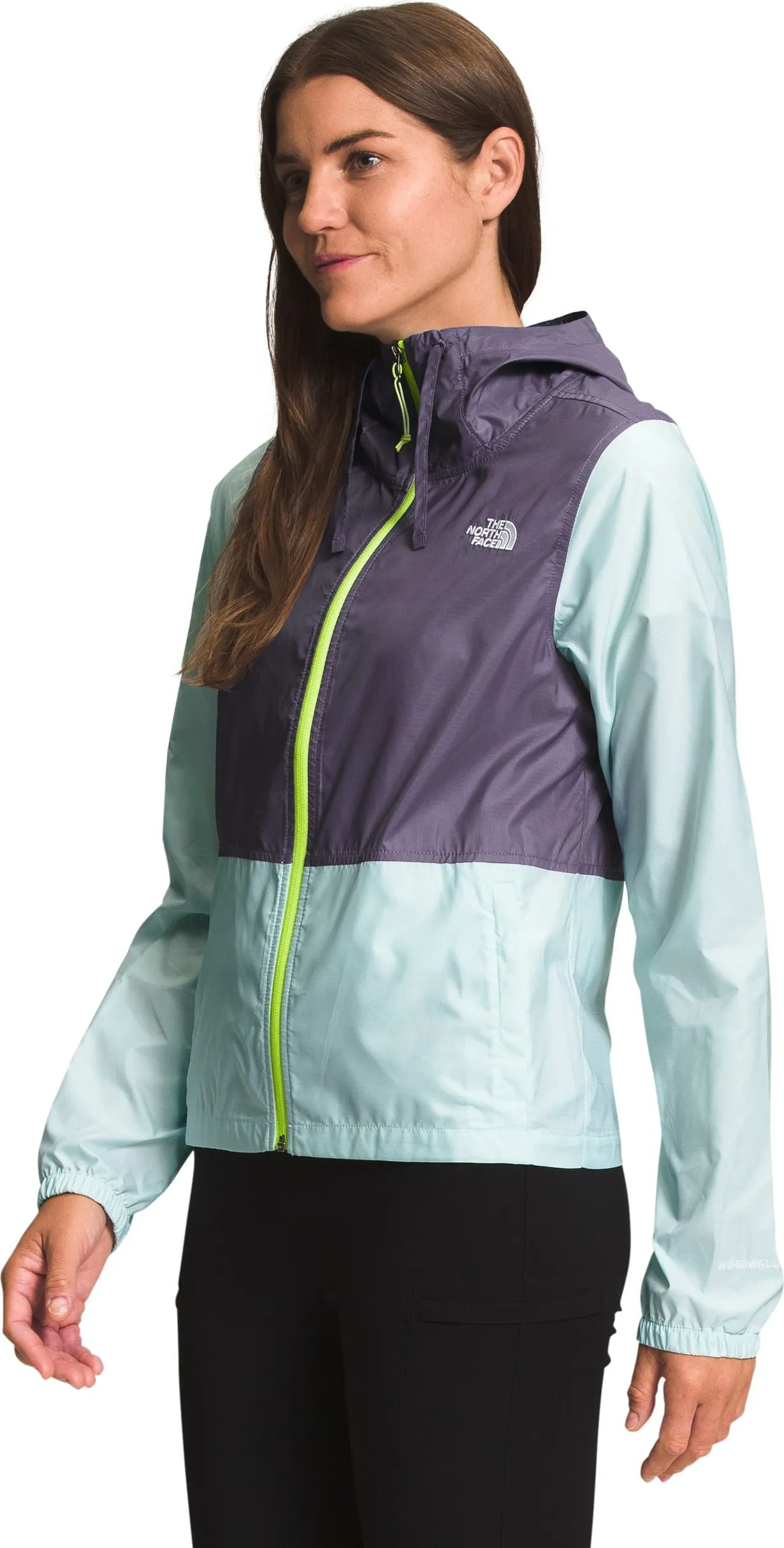 The North Face W Cyclone Jacket 3 Lunar Slate Skylight Blue Led Yellow