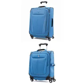 Travelpro Luggage Maxlite 5 Lightweight Expandable Suitcase + 20 Carry-On Spinner (Azure Blue)