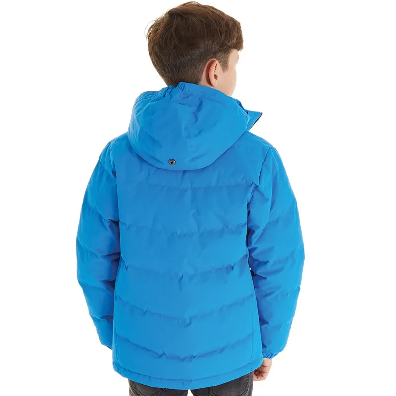 Trespass Junior Boys Figo Waterproof Padded Hooded Jacket Ultramarine