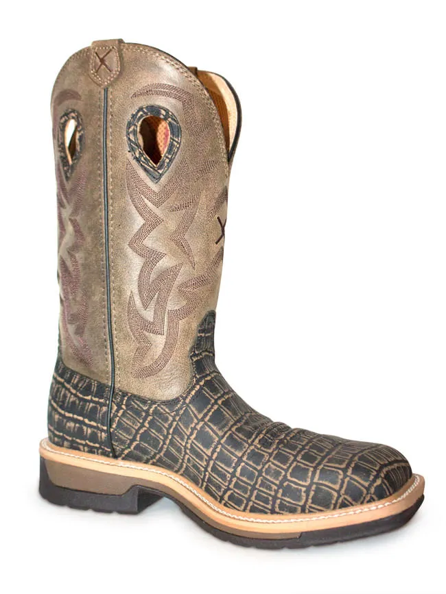 Twisted X Cayman Print Work Boot Lite Alloy Toe