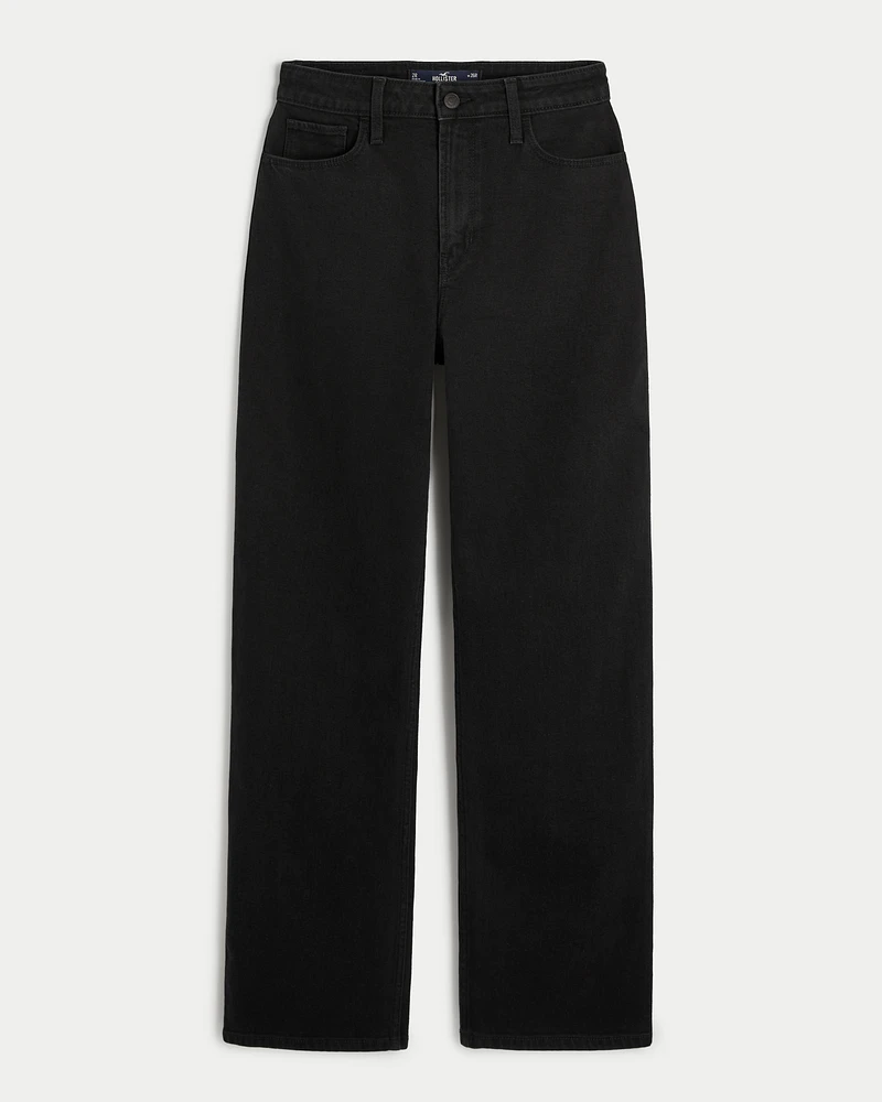 Ultra High-Rise Black Dad Jeans