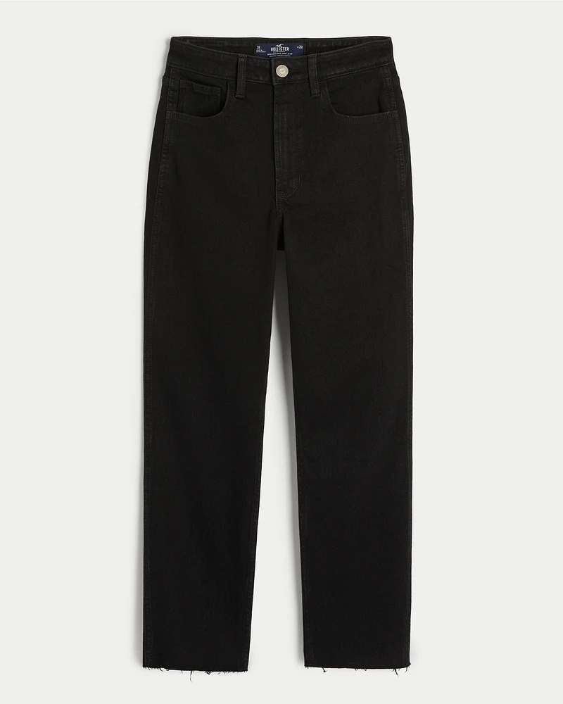 Ultra High-Rise Black Mom Jeans