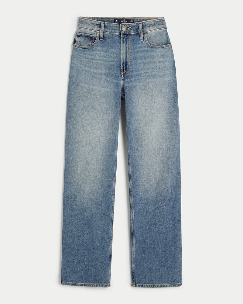 Ultra High-Rise Light Wash Dad Jeans