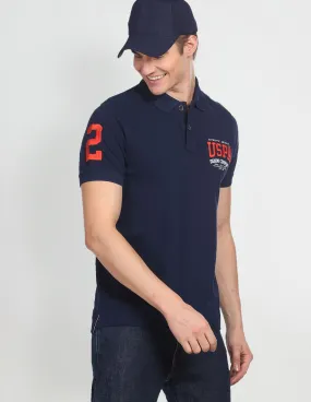 U.S. Polo Assn. Denim Co. Brand Embroidered Cotton Polo Shirt