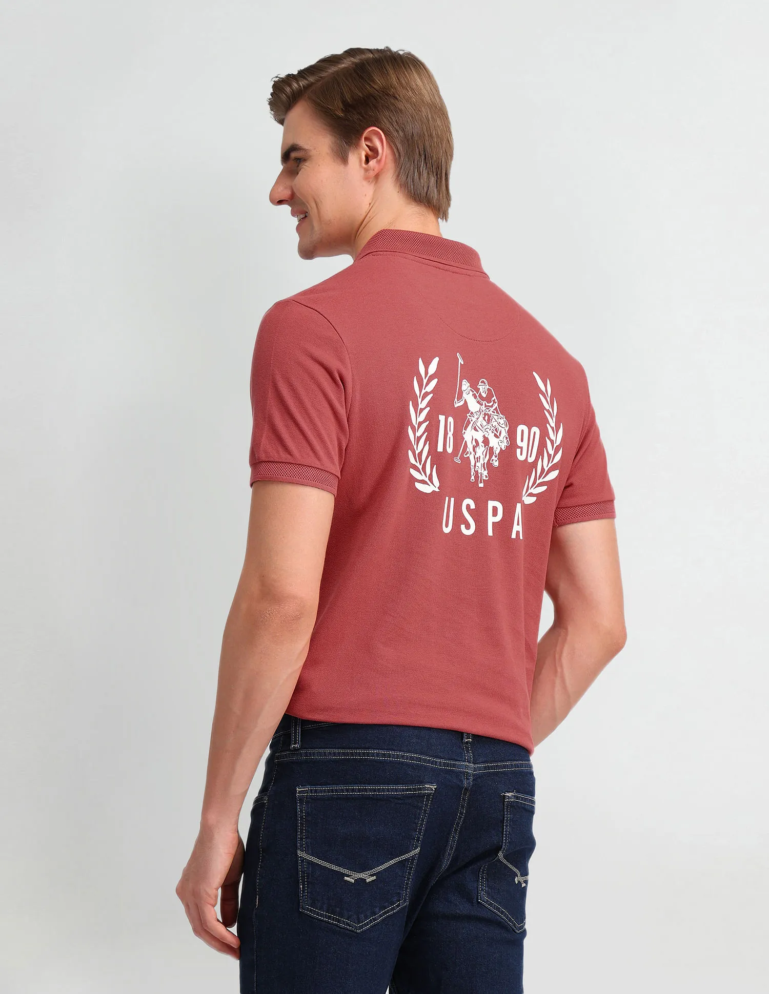 U.S. Polo Assn. Denim Co. Slim Fit Solid Polo Shirt