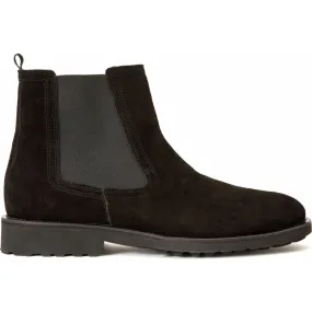 Vinci Leather The Nayrobi Black Suede Leather Chelsea Casual Boot (12418)