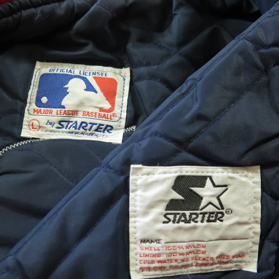 Vintage 80s California Anaheim Angels Starter Jacket Mens L Satin MLB Baseball