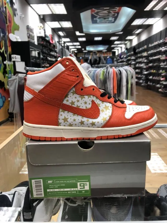 VNDS Nike SB Dunk High Supreme Orange