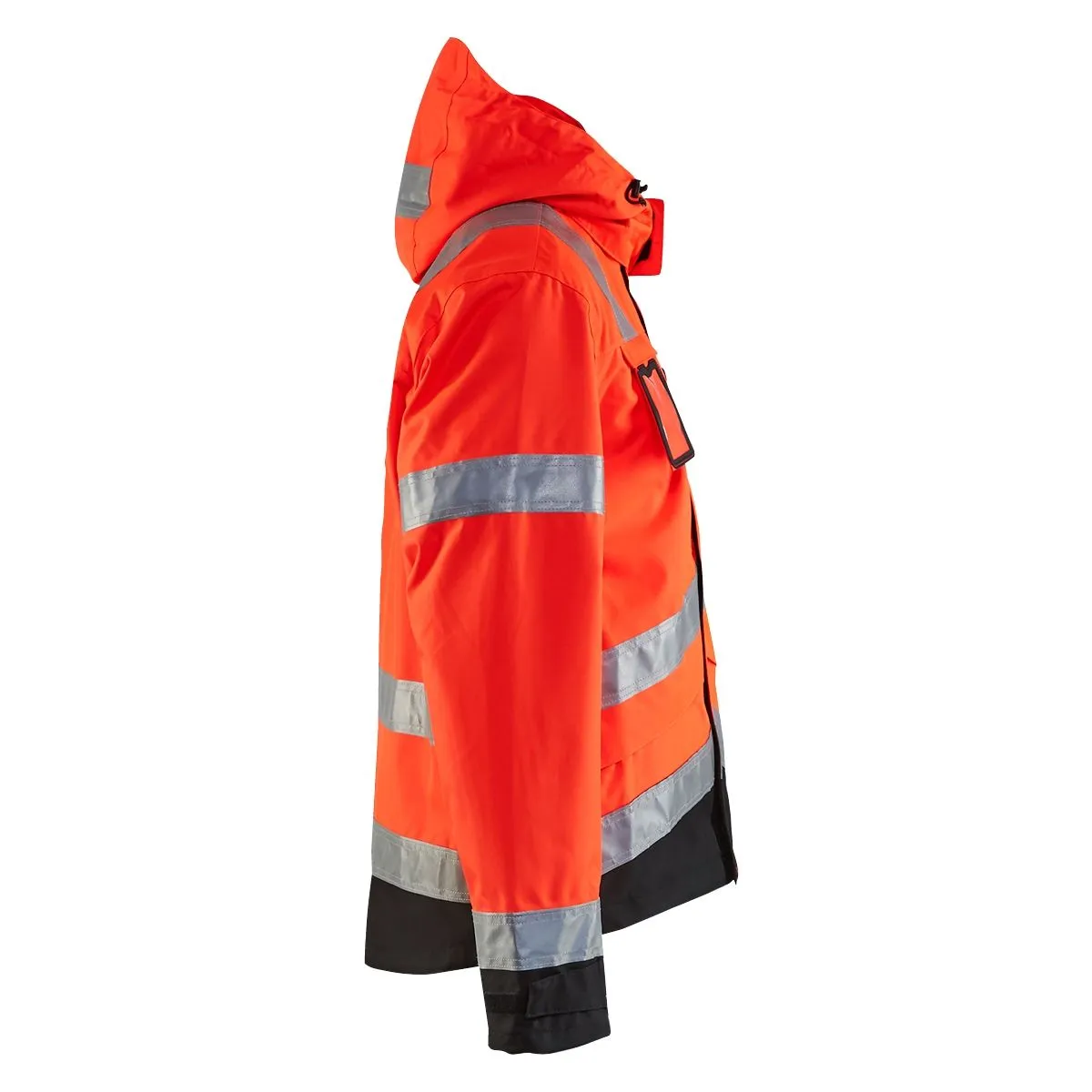 Waterproof High Vis Jacket 4837 High Vis Geel/Marineblauw - Blåkläde