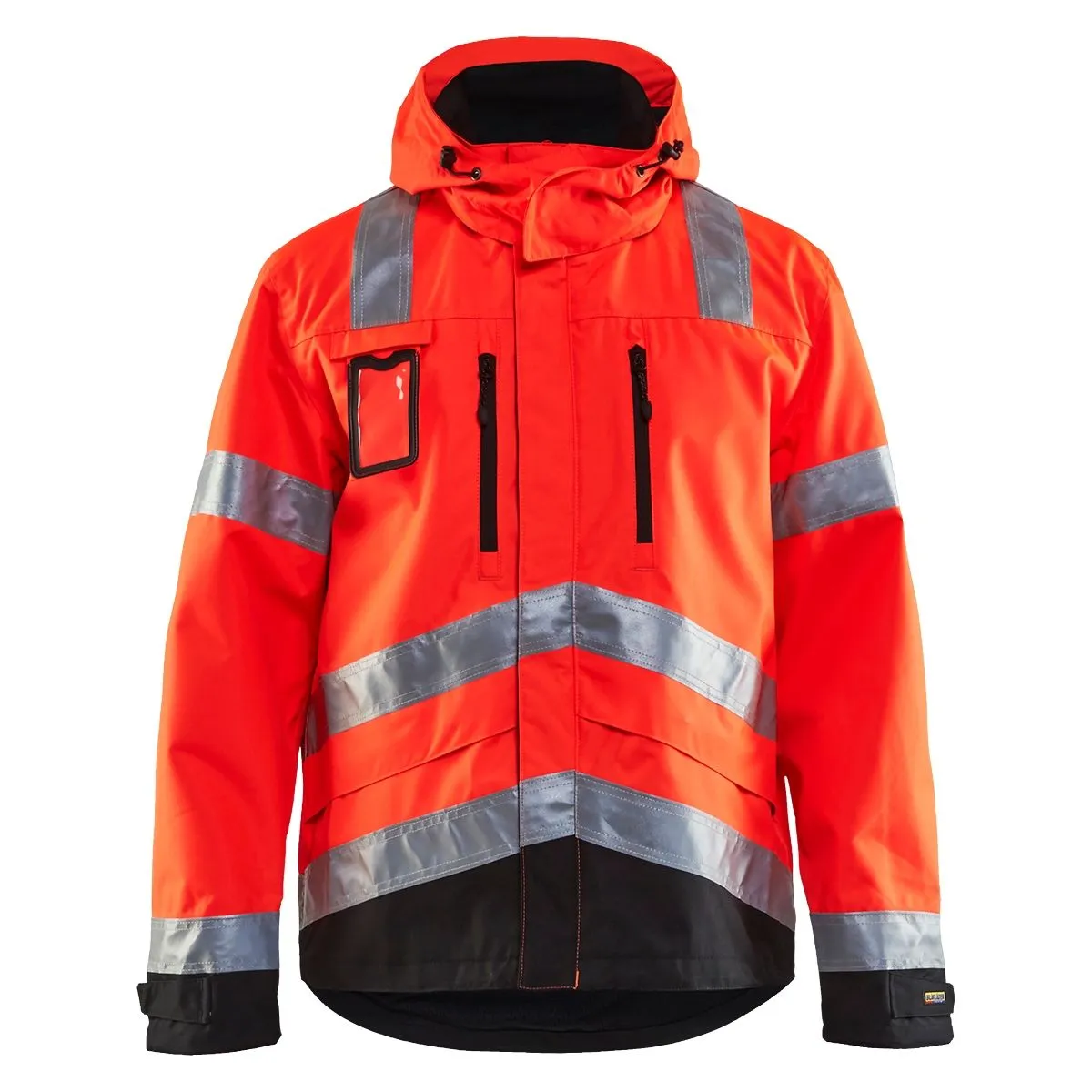 Waterproof High Vis Jacket 4837 High Vis Geel/Marineblauw - Blåkläde