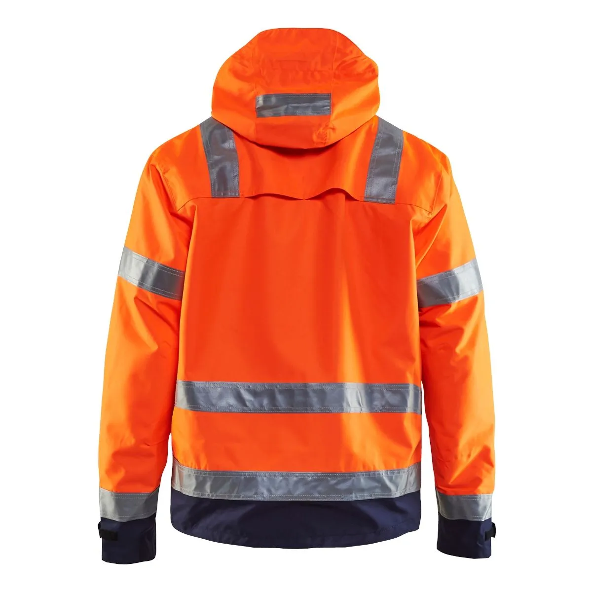 Waterproof High Vis Jacket 4837 High Vis Geel/Marineblauw - Blåkläde