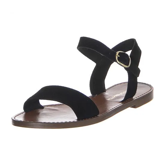 Windsor Smith Womens Bondi Suede Black Sandals 