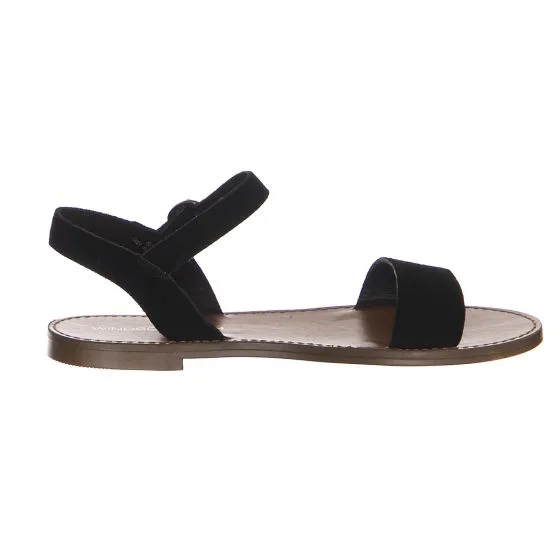 Windsor Smith Womens Bondi Suede Black Sandals 