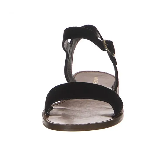 Windsor Smith Womens Bondi Suede Black Sandals 