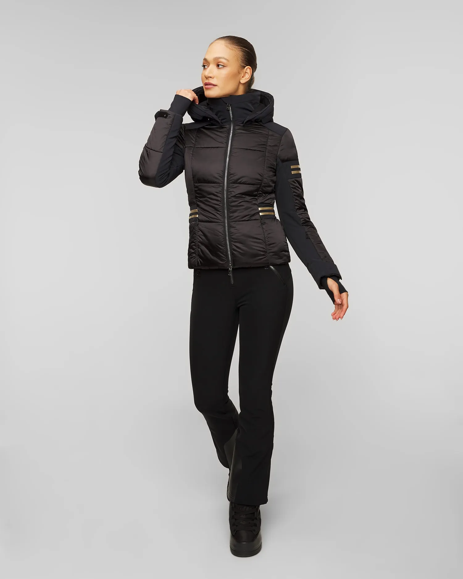 Women's black ski jacket Toni Sailer Nana Splendid 332112d-100