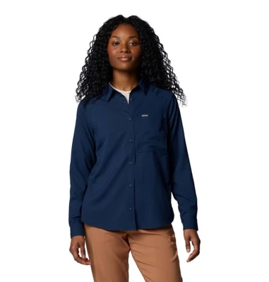 Women's Columbia Anytime Lite Long Sleeve Button Up Shirt